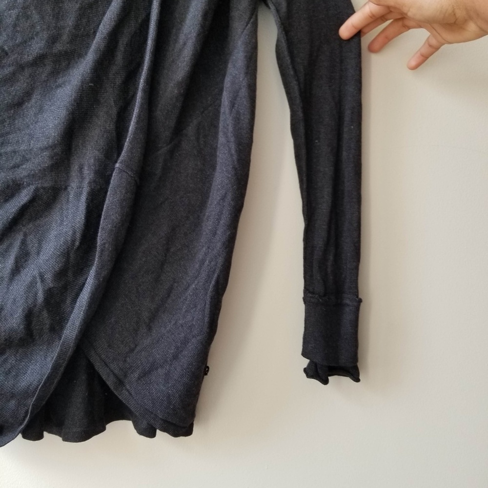 Lululemon Knit Wrap Sweater Black - Picture 2 of 6
